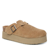 Leather Ziah Platform Ugg Slippers