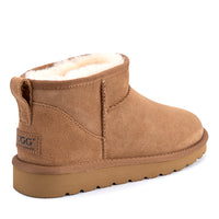 Premium Ultra Mini Ugg Boots, for women and men in Chestnut view 7