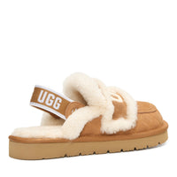 Detachable Fluffy Uggs, women's slippers in Chestnut view 3