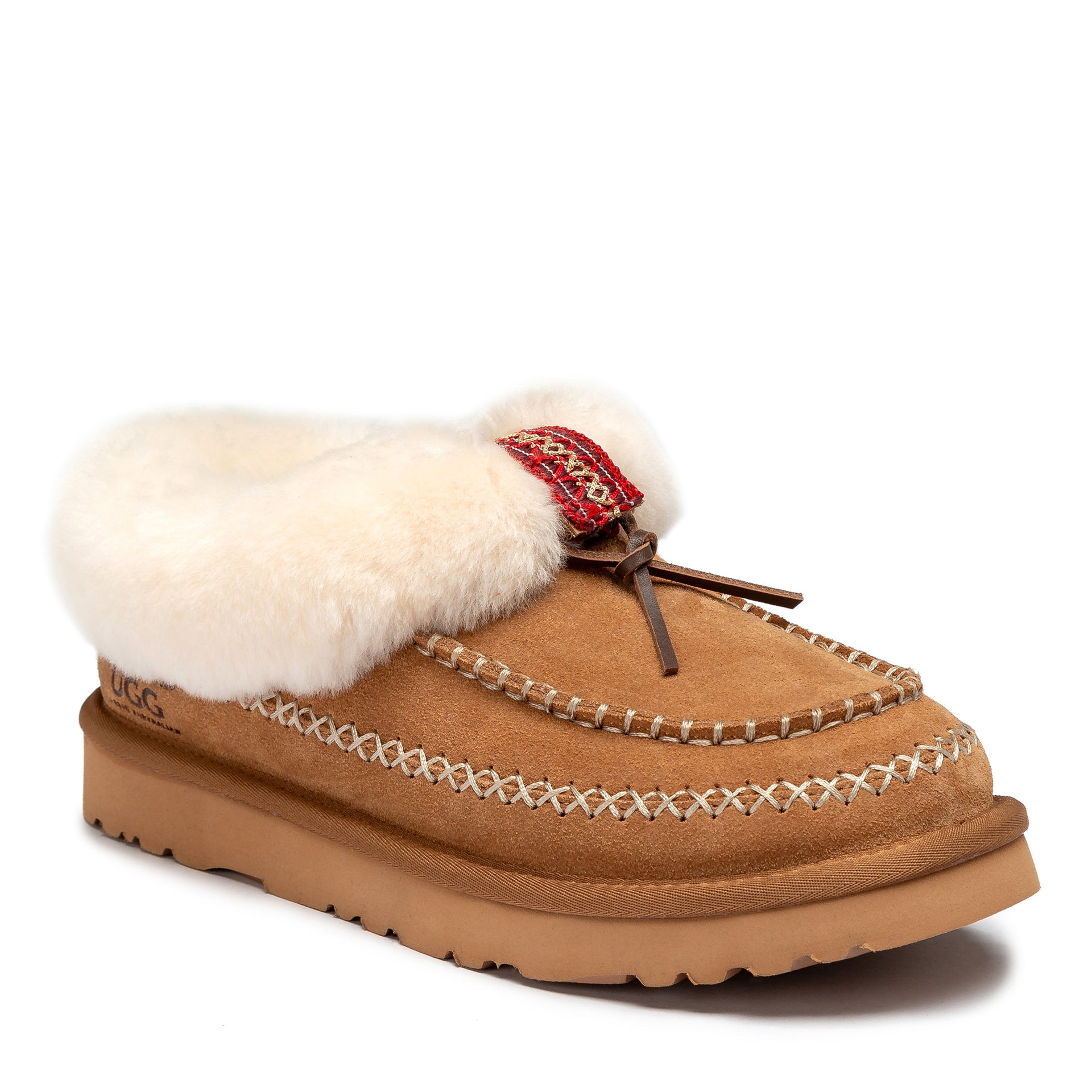 Supreme Lace Ugg Slippers, for women in Chestnut view 3