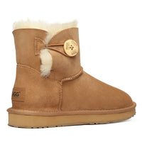 Classic Mini Button Uggs, women's boots in Chestnut view 3