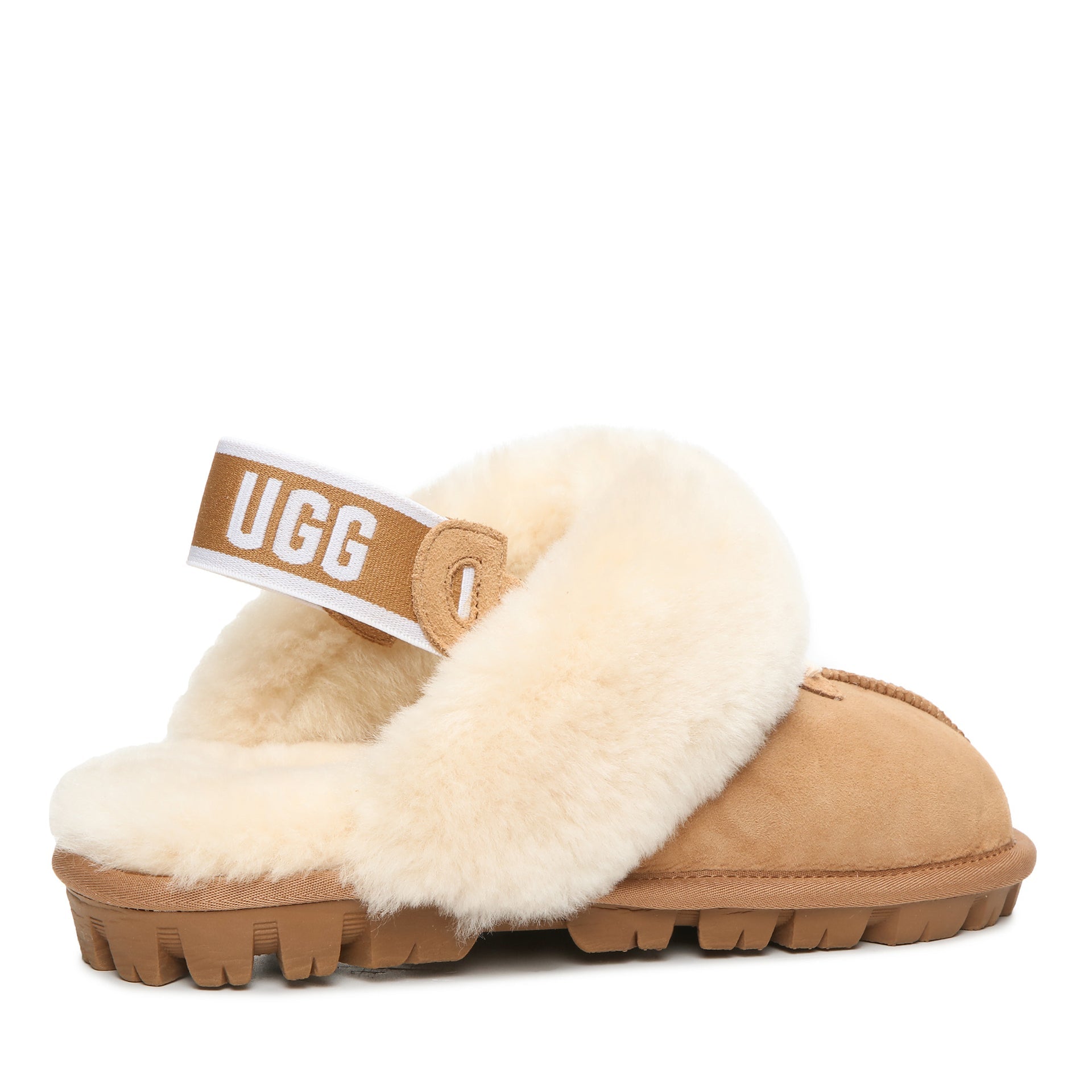 Logo Sandals Uggs, for women in Chestnut view 3