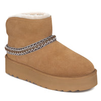 Foldable Platform Uggs, women's slippers in Chestnut view 3