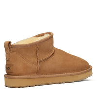 Classic Ultra Mini Uggs, women's and men's boots in Chestnut view 3