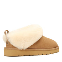 Fluffy Ugg Slippers, for women in Chestnut view 3