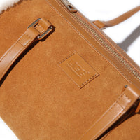 Fluffy Hand Bag Uggs women's fluffy sheepskin hand bag in Beige view 3