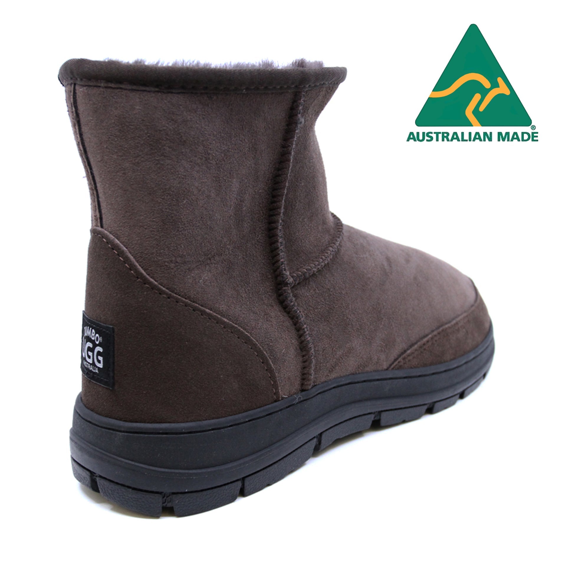 Australian Made - Terrain Ultra Short Uggs, women's and men's slippers in Chocolate view 4