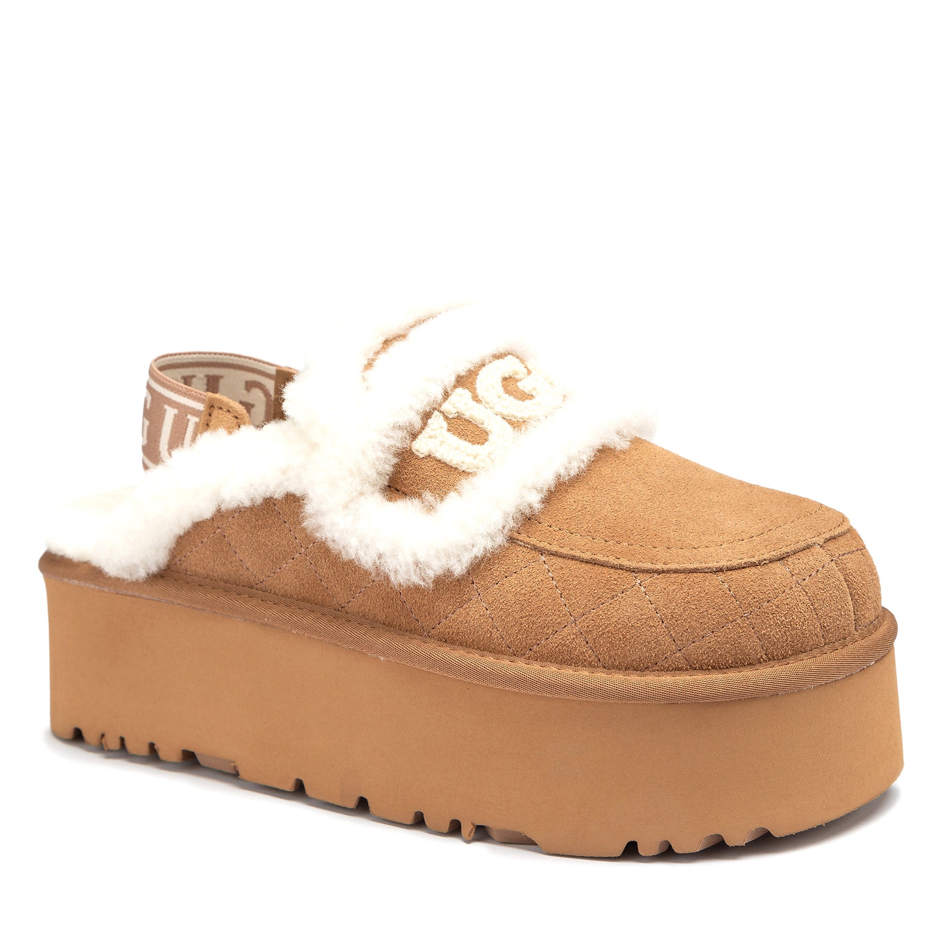 Ultimate Platform Uggs, women's slippers in Chestnut view 3