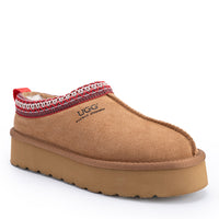 Premium Platform Tassie Ugg Slippers, for women in Chestnut view 6