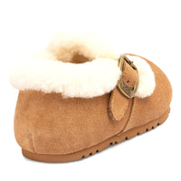 Fluffy Belts Ugg Slippers, for women in Chestnut view 3
