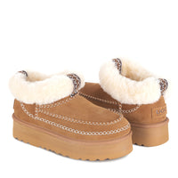 Premium Platform Uggs, women's slippers in Chestnut view 3