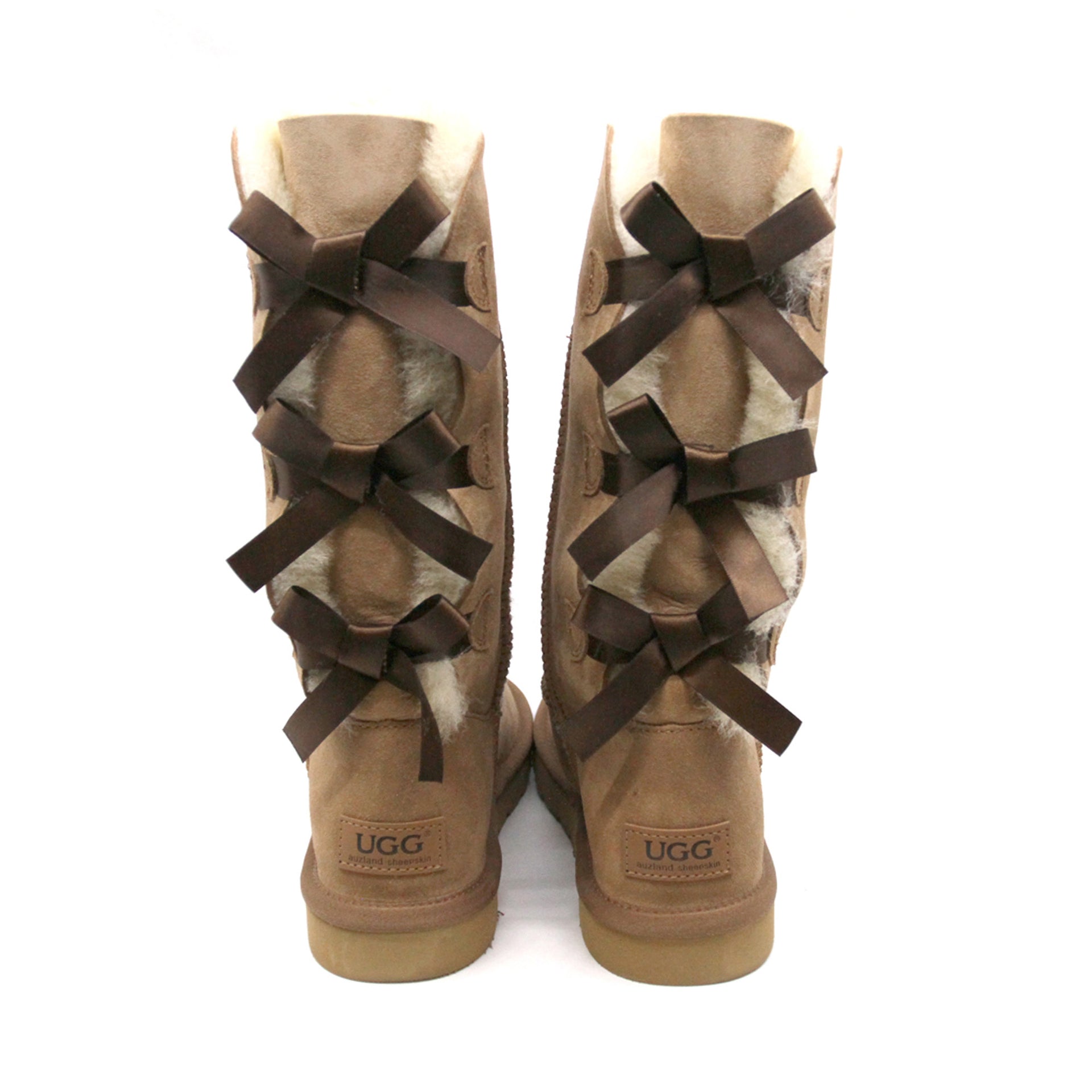 Premium Tall Back Bow Uggs, women's boots in Chestnut view 4