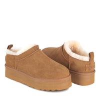 Mini Platform Uggs, women's slippers in Chestnut view 13