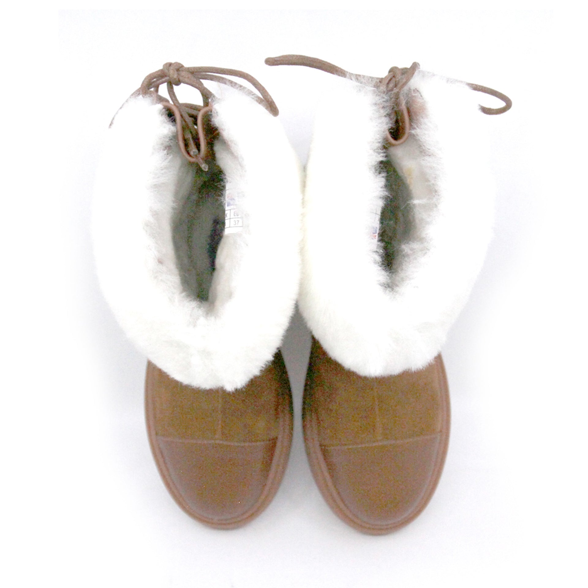 Short Furry Uggs short boots with a fluffy collar view 4