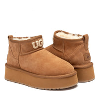 Louize Logo Platform Ugg Boots, for women in Chestnut view 4
