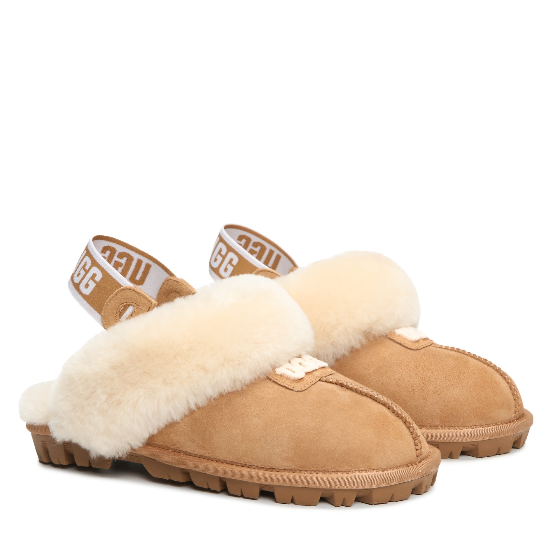 Logo Sandals Uggs, for women in Chestnut view 4