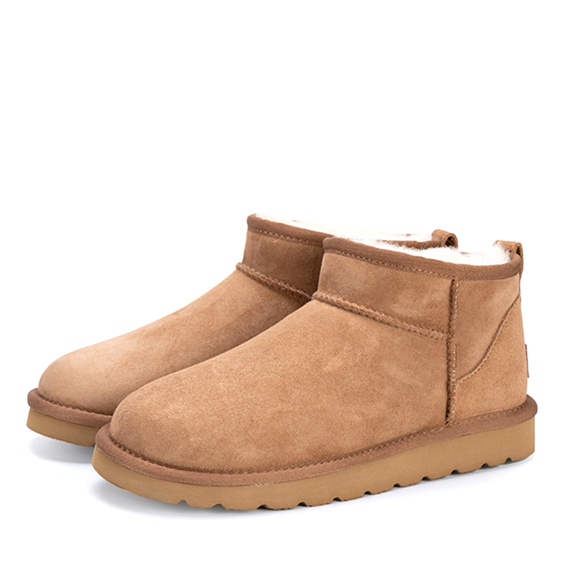 Premium Ultra Mini Ugg Boots, for women and men in Chestnut view 8