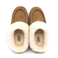 Fluffy Moccasin Uggs, for women in Chestnut view 14