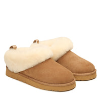 Fluffy Ugg Slippers, for women in Chestnut view 4