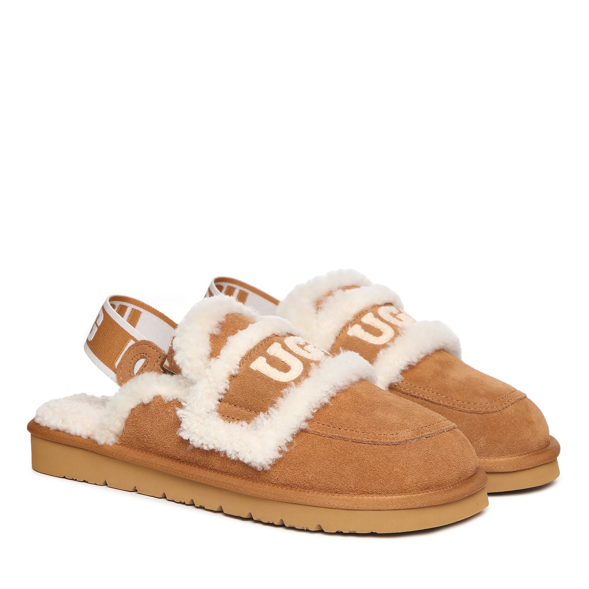 Trisha Platinum Uggs, women's slippers in Chestnut view 14