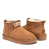 Louize Mini Logo Ugg Boots, for women in Chestnut view 4