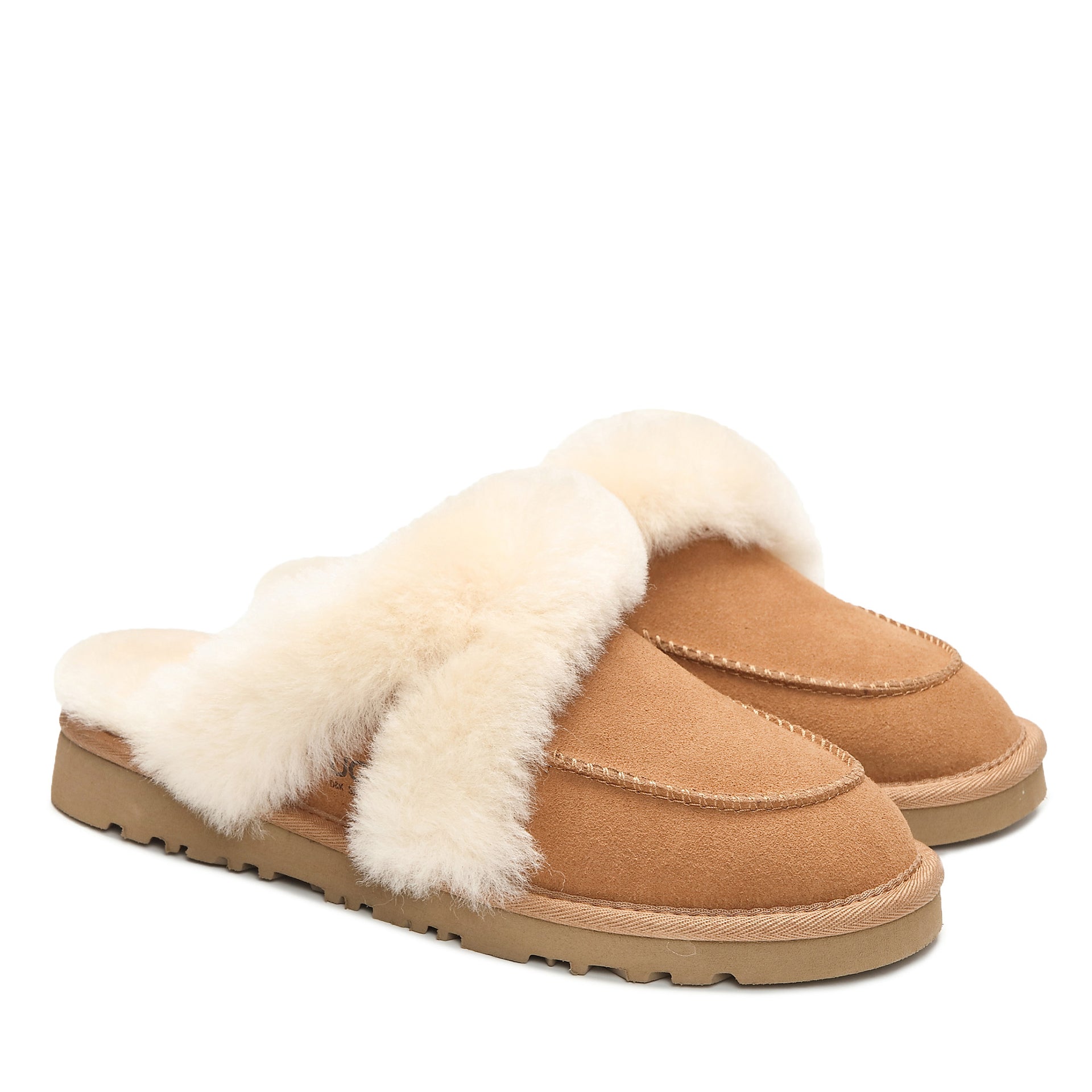 Fluffy Slipper Uggs, for women in Chestnut view 5