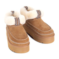 Premium Platform Uggs, women's slippers in Chestnut view 4