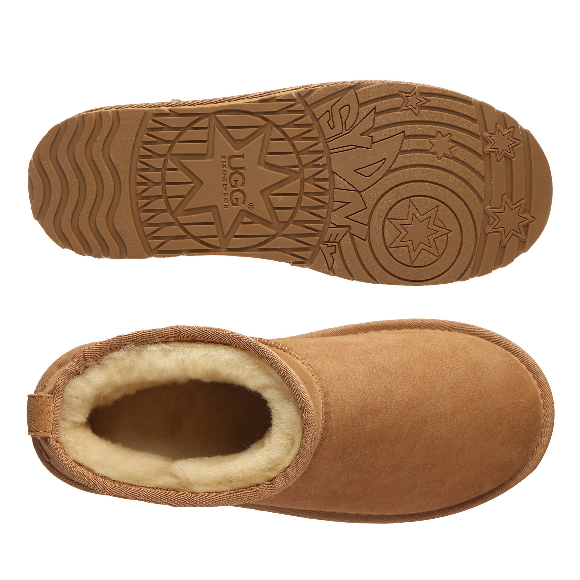 Classic Ultra Mini Uggs, women's and men's boots in Chestnut view 5