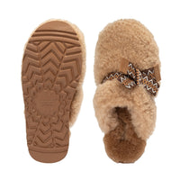 Fluffy Bow Platform Uggs, women's slippers in Chestnut view 5