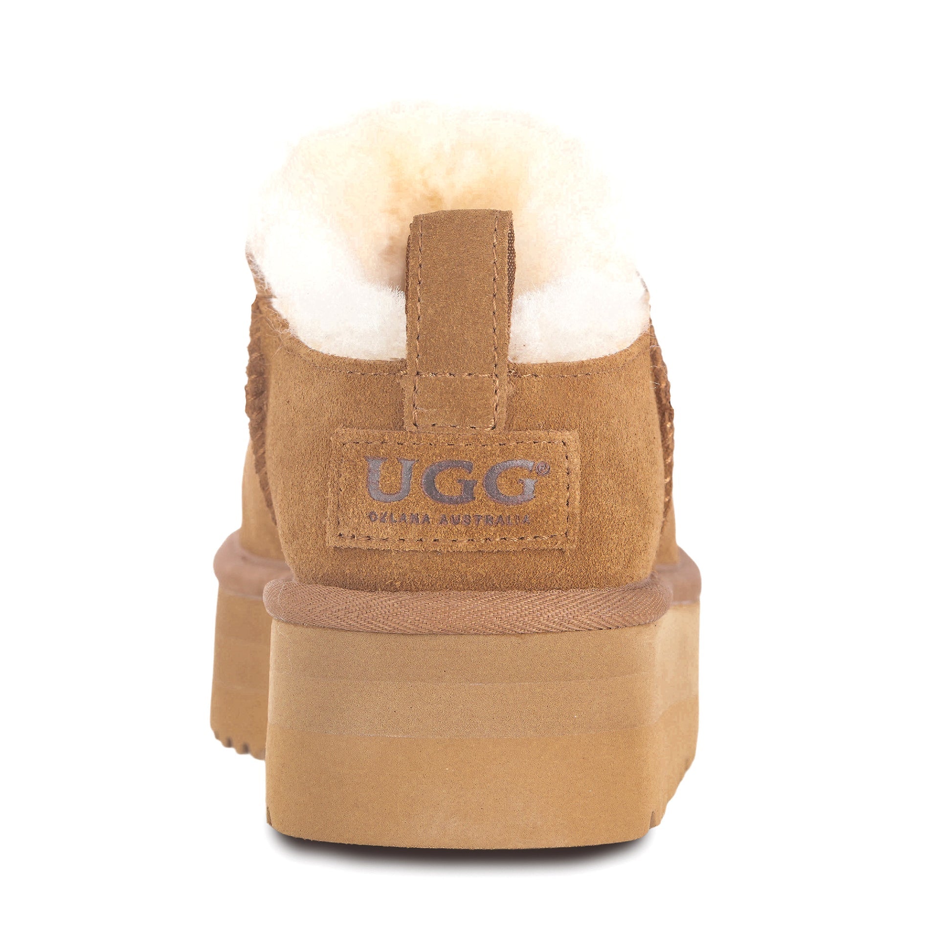 Mini Platform Uggs, women's slippers in Chestnut view 15
