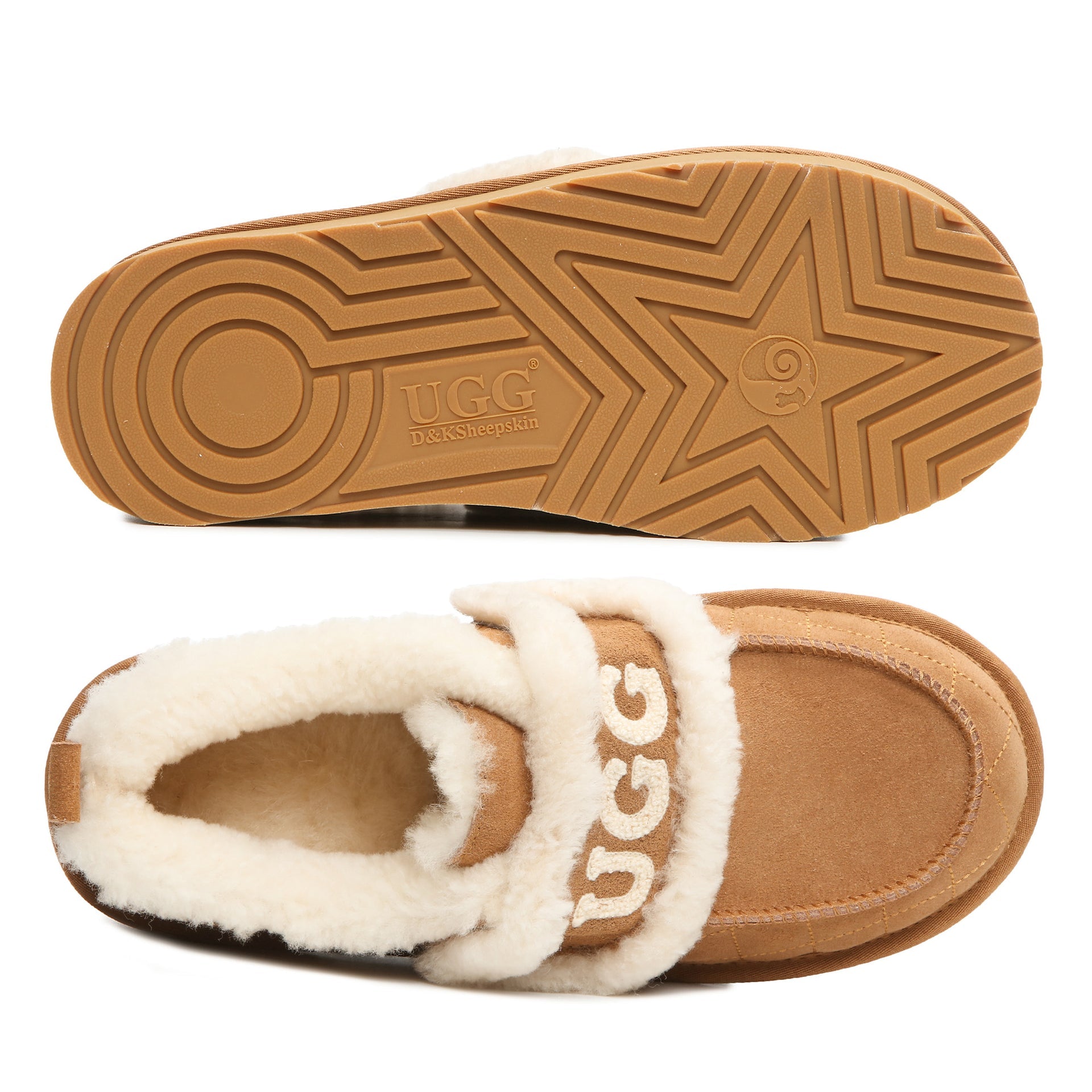 Diam Platform Ugg Slippers, for women in Chestnut view 5