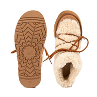 Fluffy Lace Platform Uggs, women's boots in Chestnut view 5