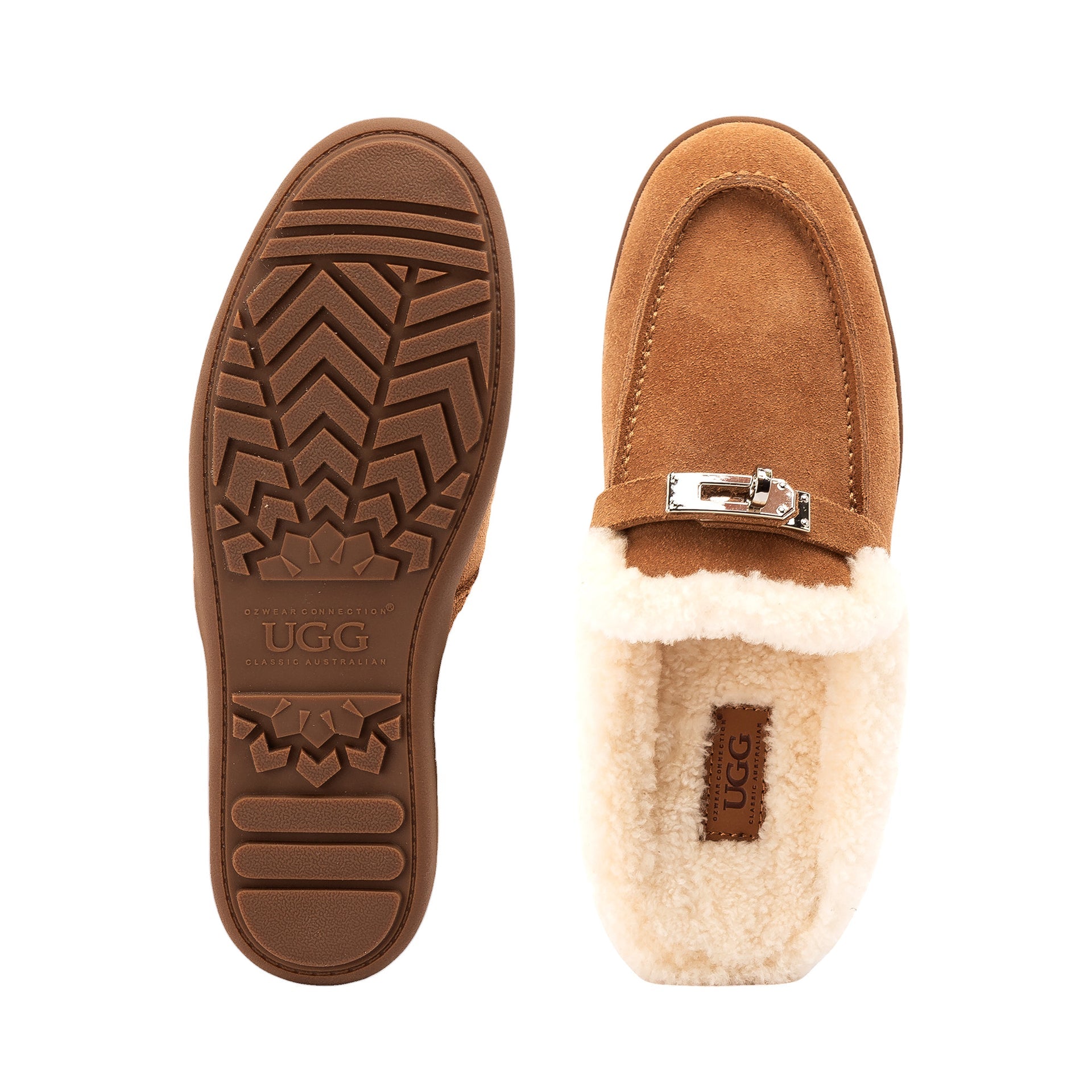 Stella Charm Uggs womens slip on ugg slippers in chestnut view 5