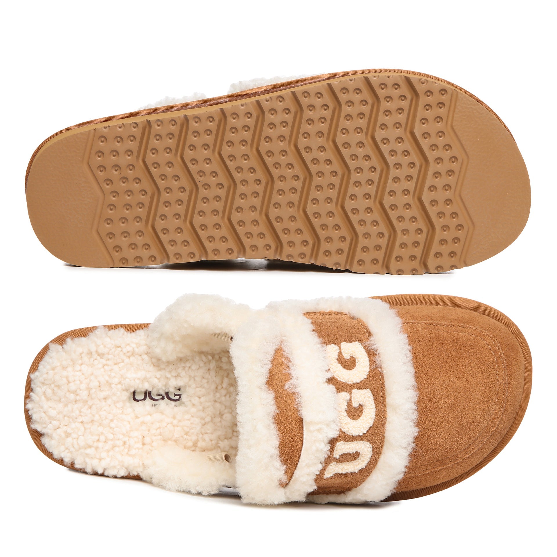 Trisha Platinum Uggs, women's slippers in Chestnut view 15