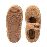 Velcro Fluffy Uggs, kids slippers in Chestnut view 5