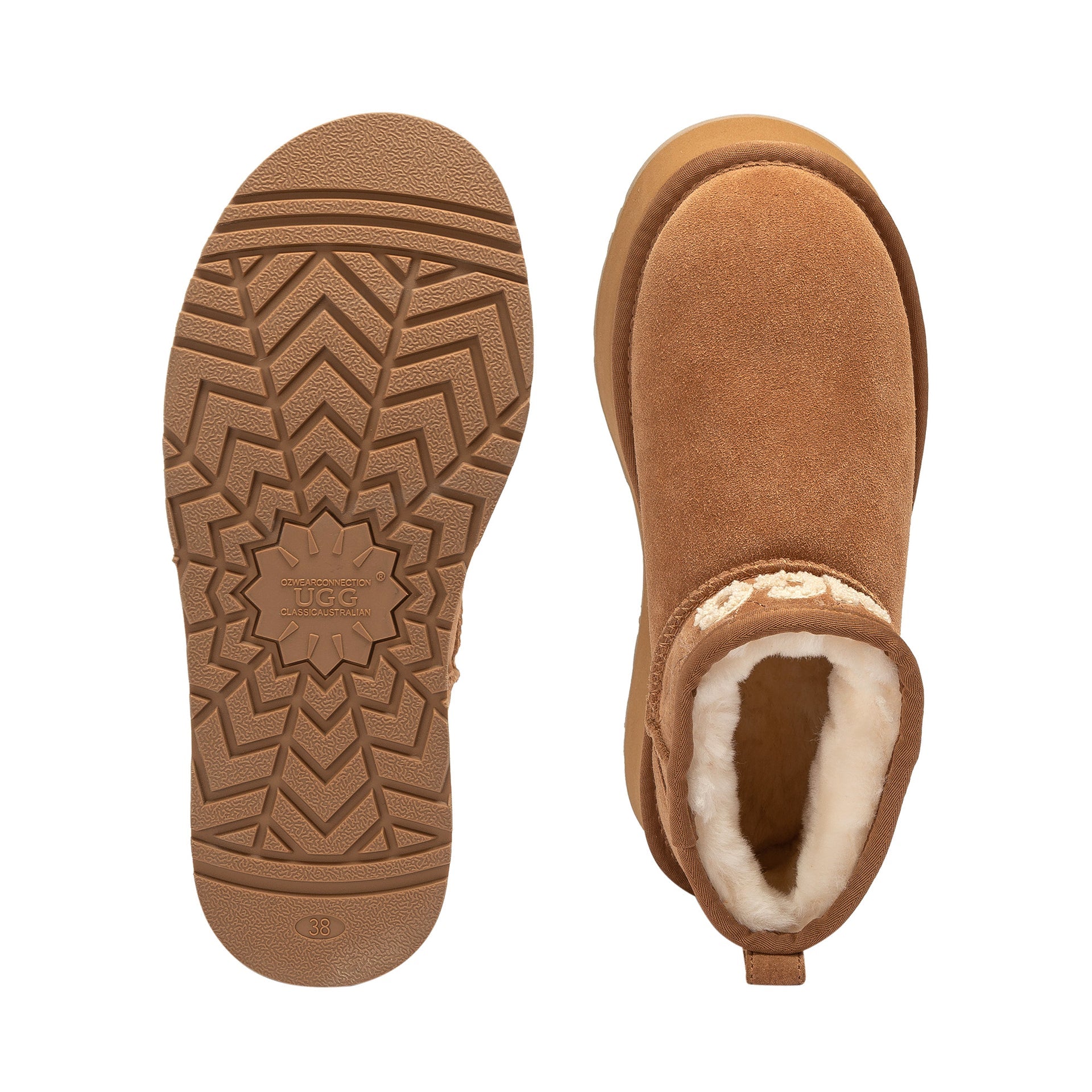 Louize Logo Platform Ugg Boots, for women in Chestnut view 5