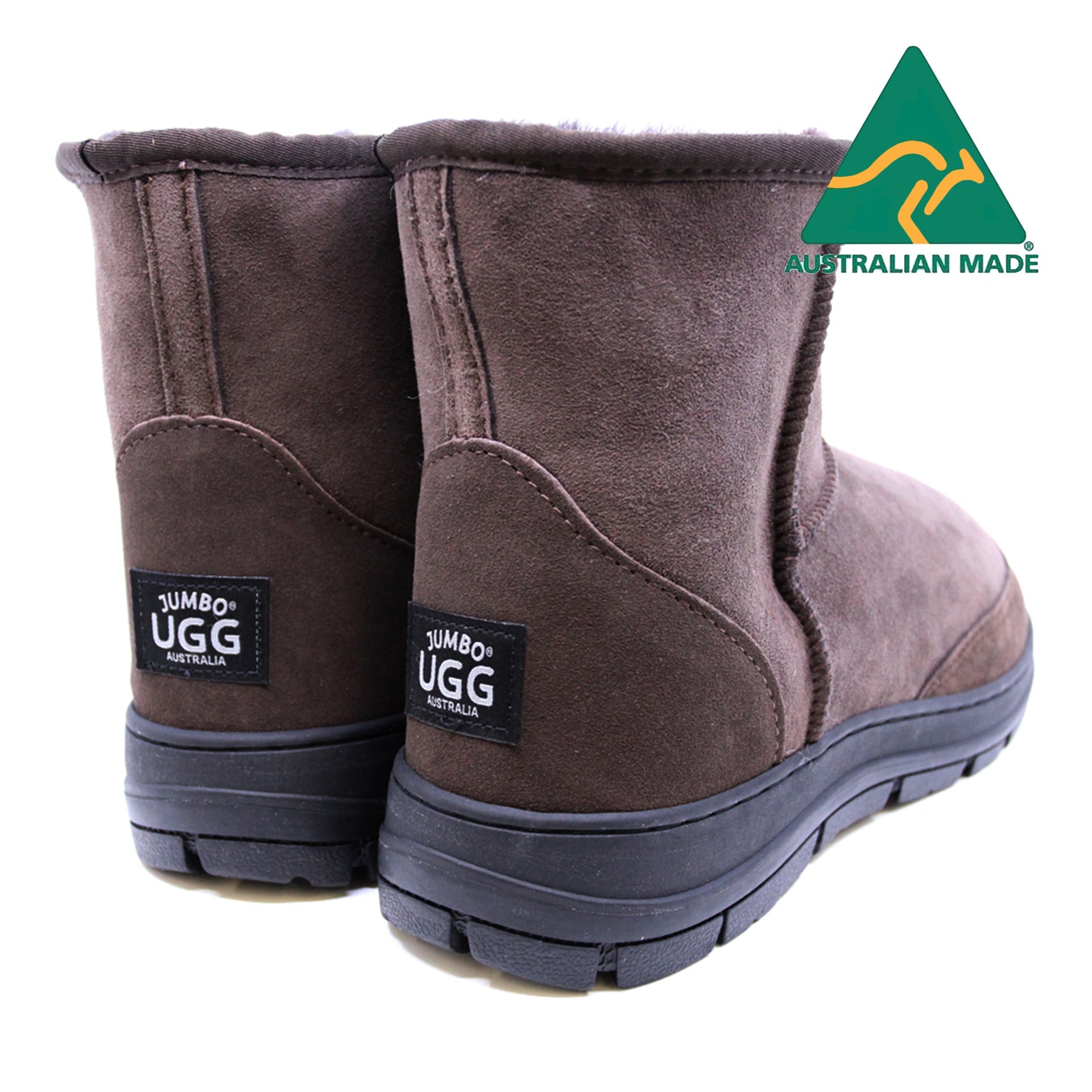 Australian Made - Terrain Ultra Short Uggs, women's and men's slippers in Chocolate view 7