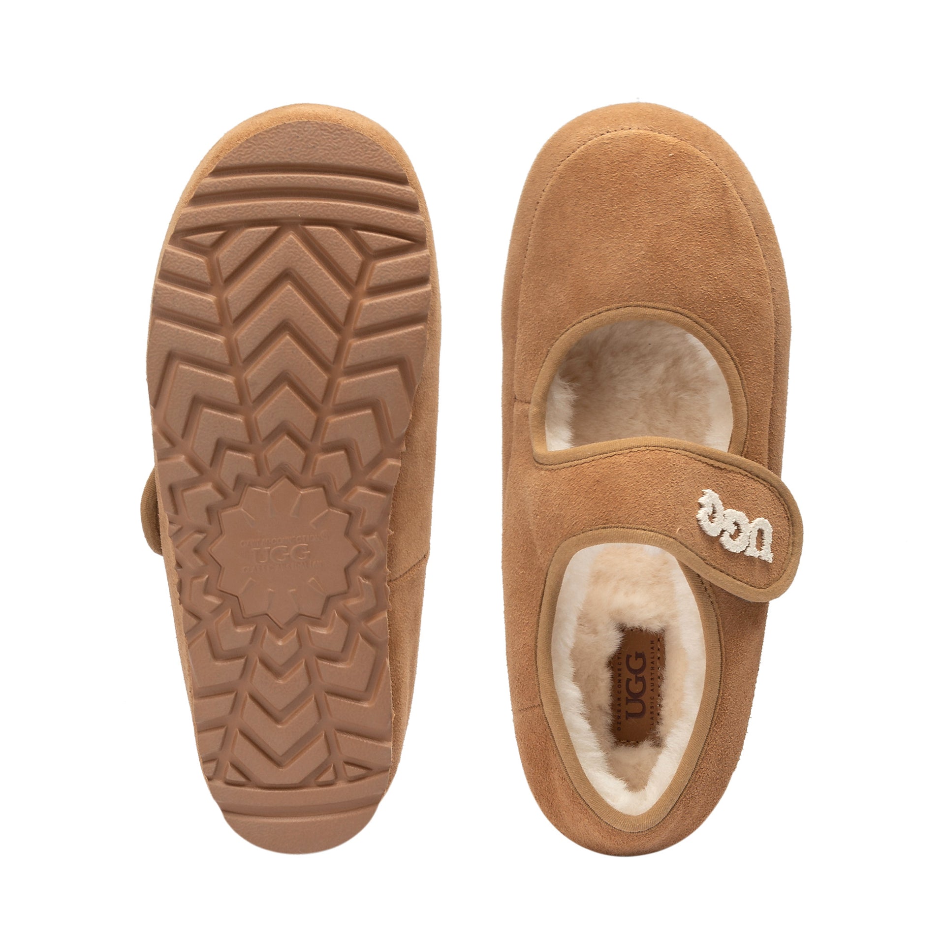 Velcro Elevator Uggs, women's slippers in Chestnut view 5