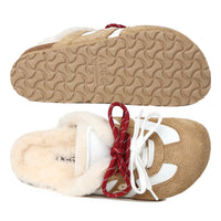 Platform Slippers Lace Uggs, for women in Chestnut view 5