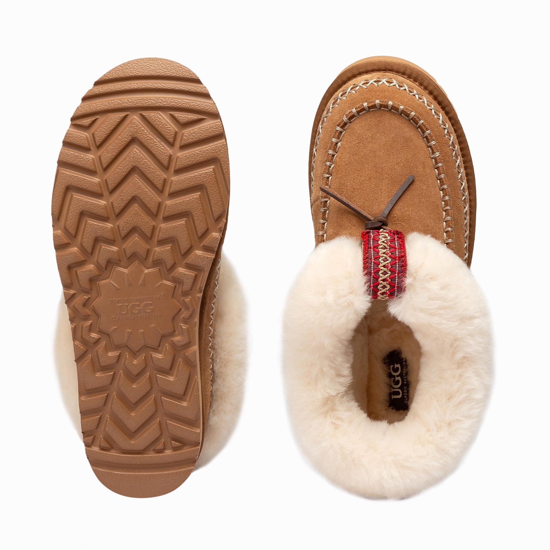 Supreme Lace Ugg Slippers, for women in Chestnut view 5