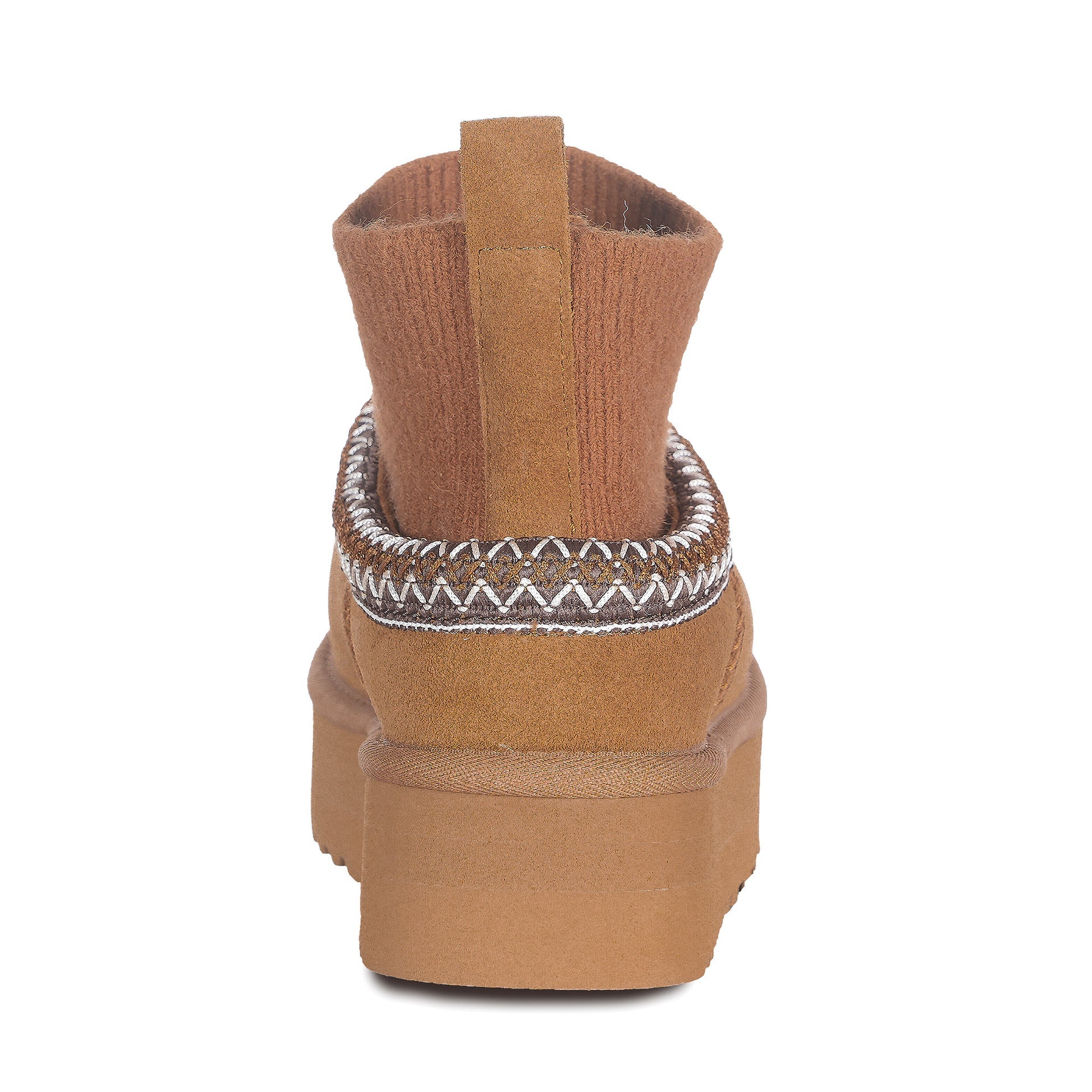 Tassie Knit Platform Uggs, women's slippers in Chestnut view 5