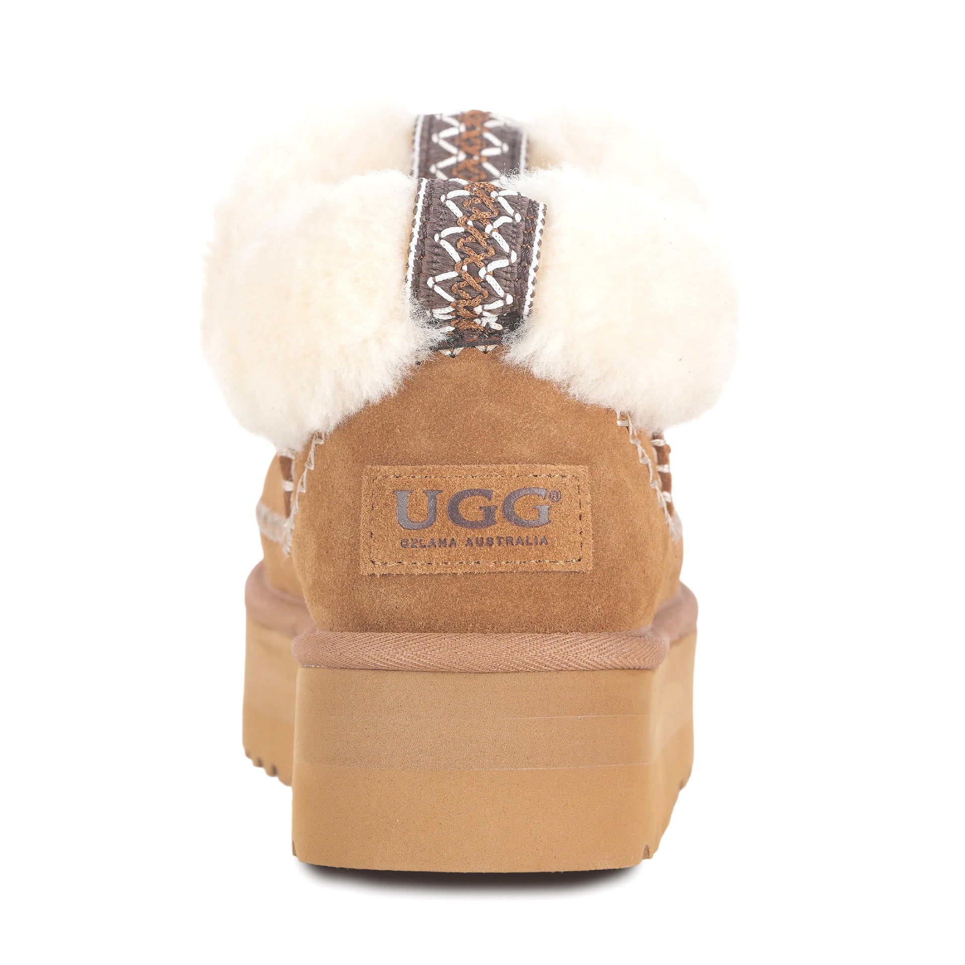 Premium Platform Uggs, women's slippers in Chestnut view 5