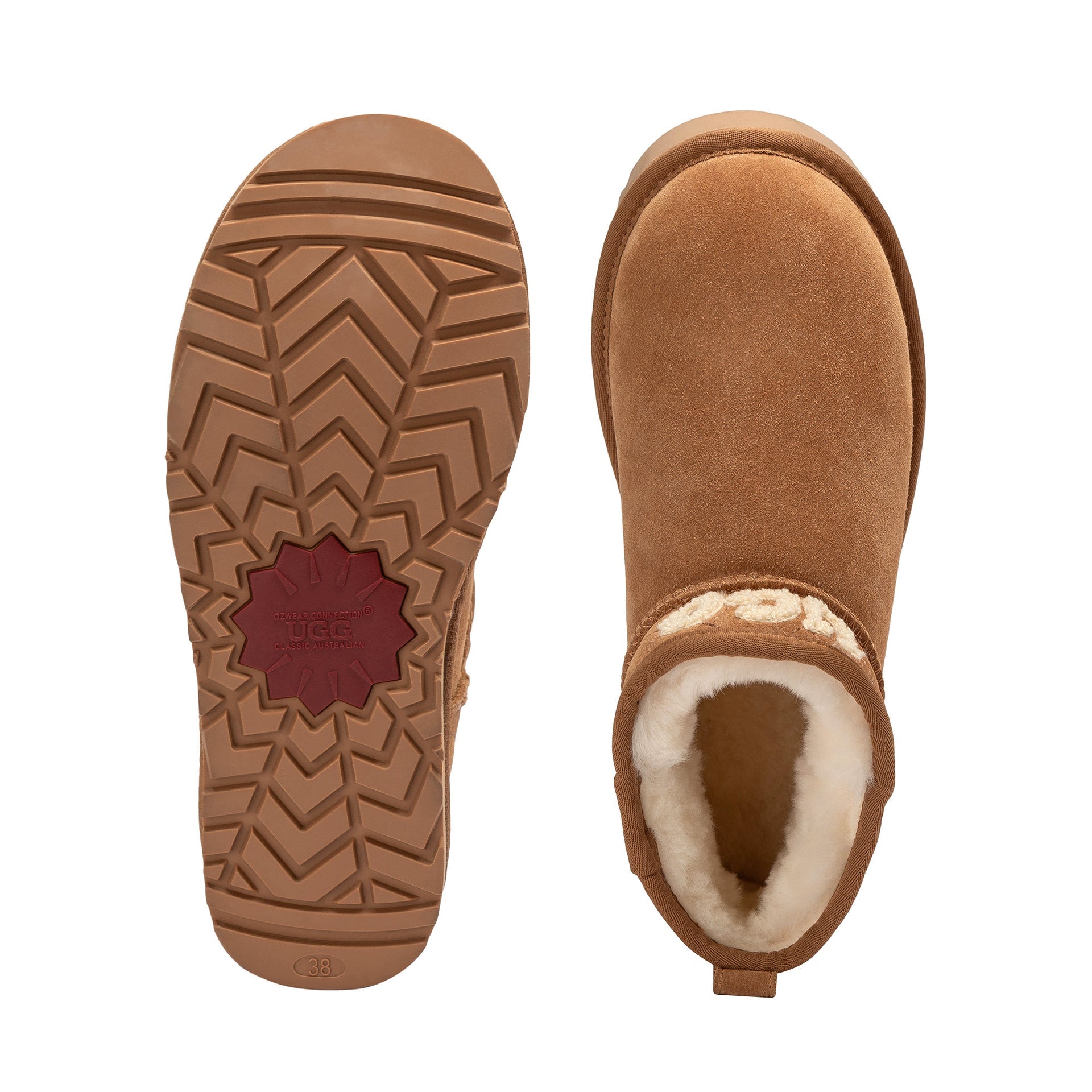 Louize Mini Logo Ugg Boots, for women in Chestnut view 5