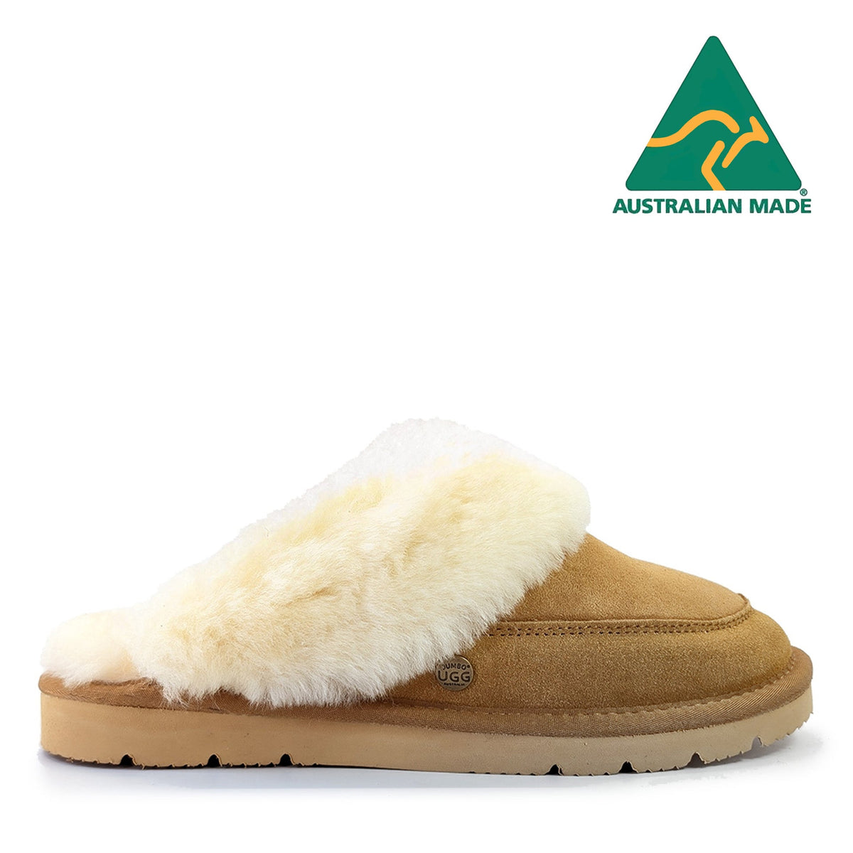 Australian Made - Julie Ugg Slippers, for women in Chestnut view 1