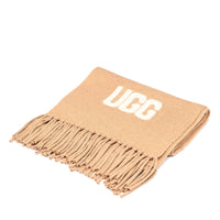 Cashmere Aus Wool Scarf Uggs, for women and men in Camel view 9
