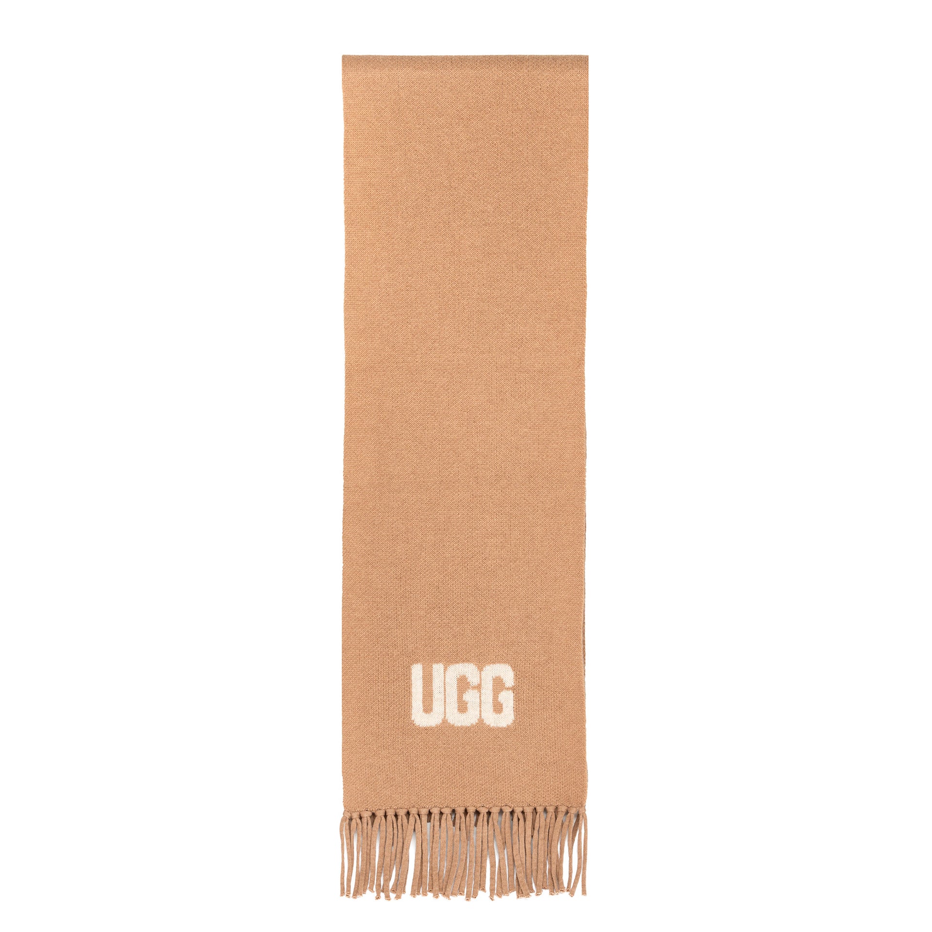 Cashmere Aus Wool Scarf Uggs, for women and men in Camel view 10
