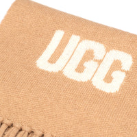 Cashmere Aus Wool Scarf Uggs, for women and men in Camel view 11