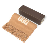 Cashmere Aus Wool Scarf Uggs, for women and men in Camel view 12
