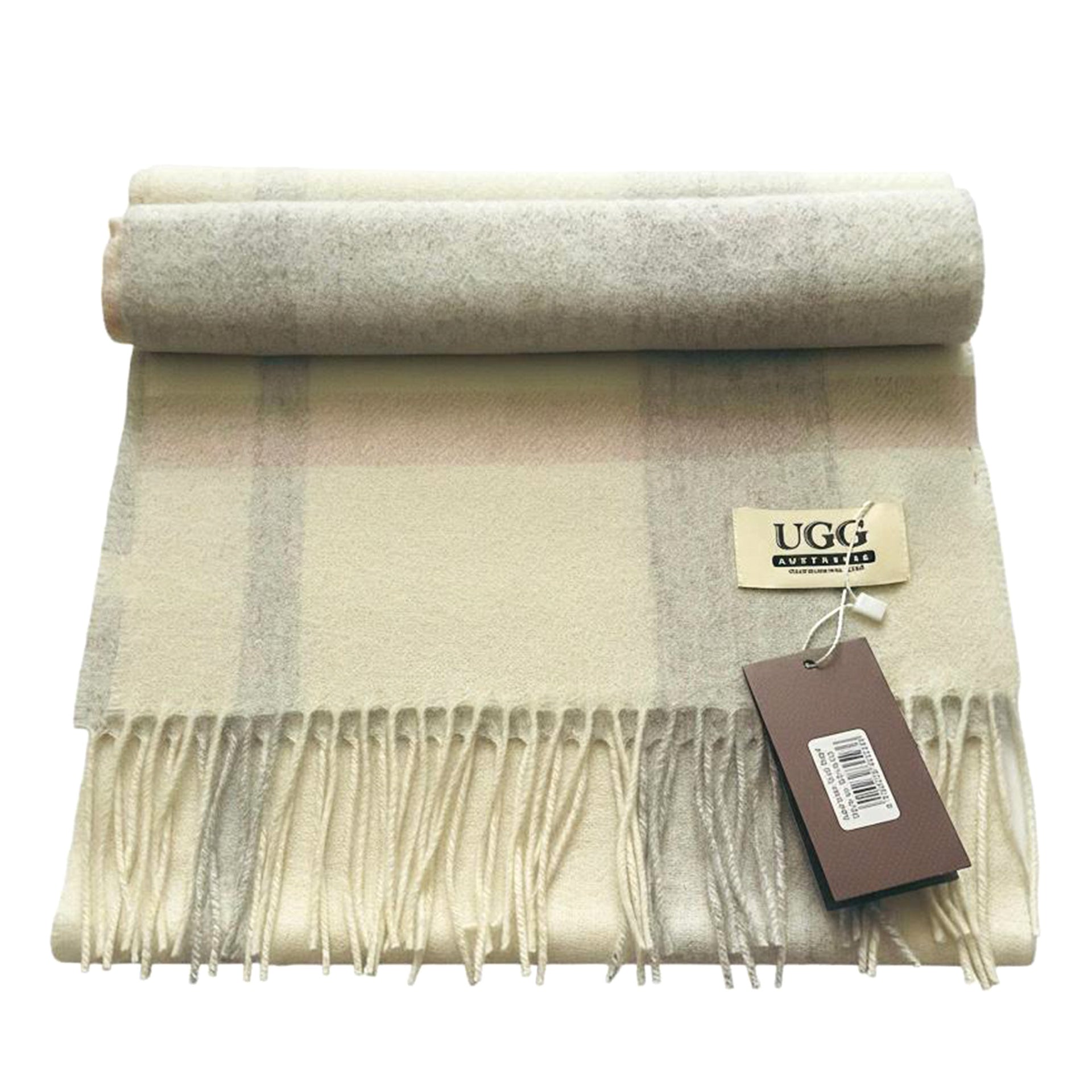 Premium Wool Scarf Uggs, for women and men in Chestnut Blue view 10