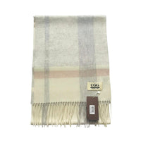 Premium Wool Scarf Uggs, for women and men in Chestnut Blue view 11
